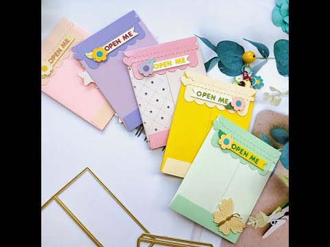 OPEN ME Gift Card Bag Tutorial| Mystery bag- #Alinacutle #AlinaCraft #papercraft #amazon #temu #diy