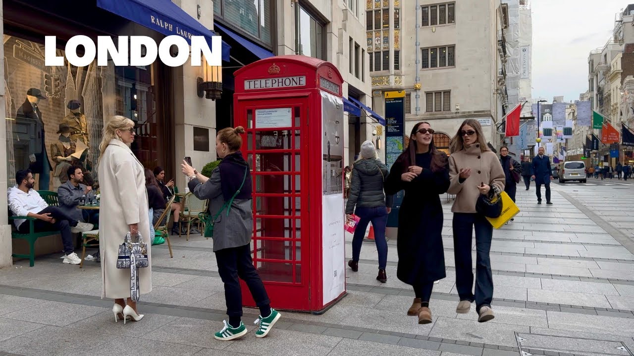 London Walk  🇬🇧 OXFORD & BOND STREET 🎄 Christmas Preparations 2024 | Central London Walking Tour