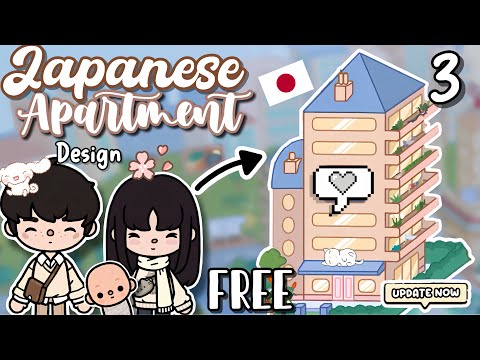 NEW Japanese APARTMENT FREE Design🇯🇵Toca Boca House Ideas🌸[House Design] TocaLifeWorld Makeover