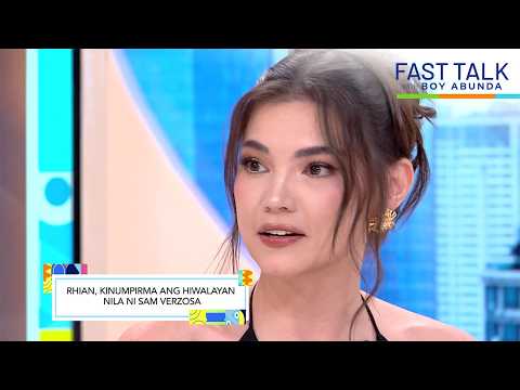 Fast Talk with Boy Abunda: Rhian Ramos, hiwalay na kay Sam Versoza! (Episode 806)