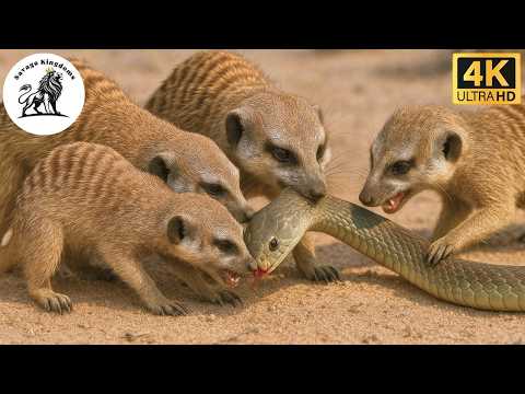 Kalahari Desert: The Meerkat Clan vs the Deadly Venomous Snake #animaldocumentary | Savage Kingdoms