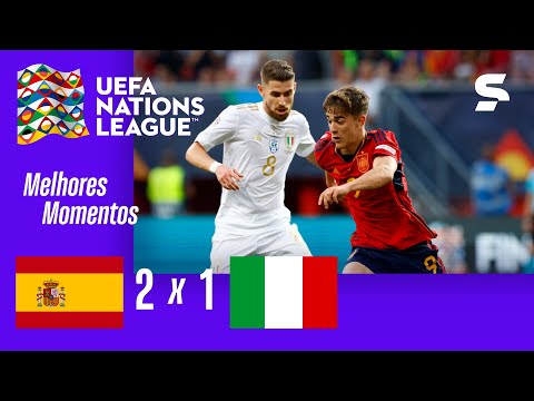 Gols e lances de Espanha x Itália