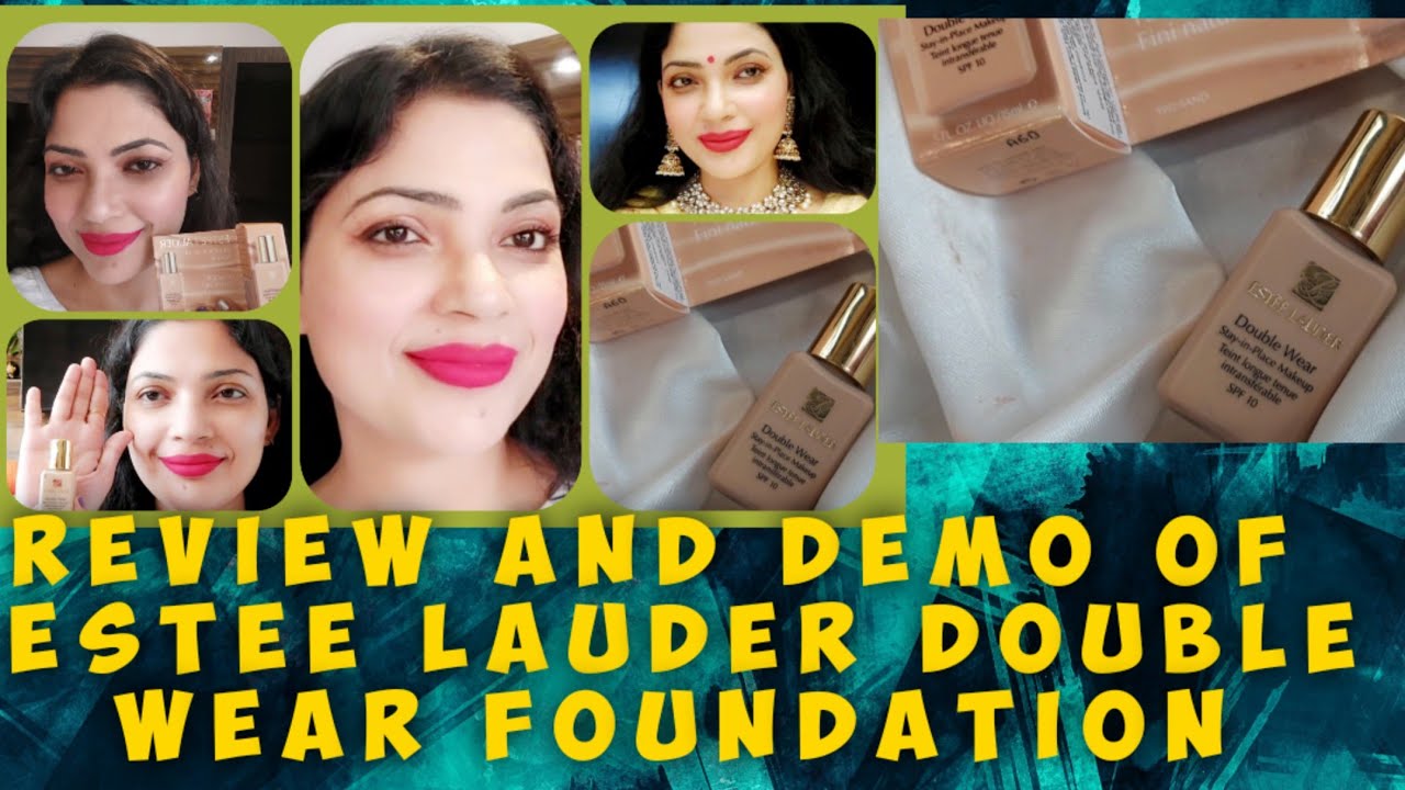 Estee Lauder Double Wear mini Foundation Tested for 7 hours |Shade sand |Honest Review #esteelauder
