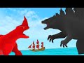 The Red Bluster Vs Godzilla EPIC BATTLE The Sea Beast Vs MonsterVerse