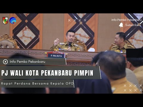 Pj Wali Kota Pekanbaru Pimpin Rapat Perdana Bersama Kepala OPD