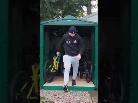 BMXer Ross Cullen using his Police Approved Bike Shed