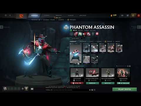 phantom assassin mixed set arcana immortal crimson cache set dota 2
