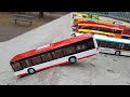 Toy Cars Slide Dlan Play Sliding Cars Video BUSES