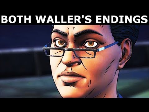 Both Waller's Endings - BATMAN Season 2 The Enemy Within Episode 1: The Enigma (Telltale Series)