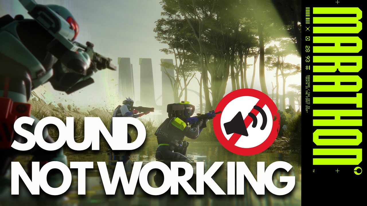 Marathon  | FIX: Sound Not Working, Crackling, Distorted & Popping Audio on PC 🎧✅