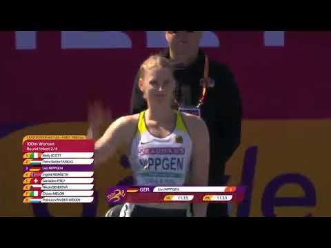 Women's 100m Round 1 Heat 2 - 2019 European Athletics U23 Championships
