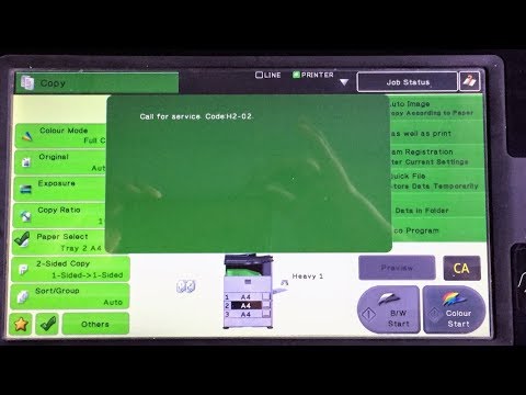 How to Clear H2-02 Error Code on Sharp MX-2610N/MX-3110N/mx-3610n