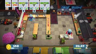 Overcooked 2|| Sushi|| 4K UHD Gameplay