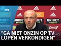 Schreuder ontploft tijdens persconferentie na wedstrijd Ajax