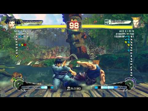 SSF4 AE 2012: Misse (Makoto) vs ACE E I RI N (Guile) - Xbox Live Ranked Match