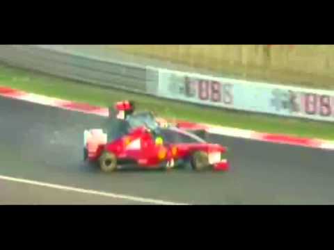 Hamilton Massa Crash India 2011.