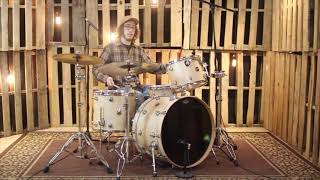 Video thumbnail for DW Performance Satin Natural Drum Set - 14x24,10x13,16,6.5x14 by The Drum Shop - Portland, Maine
