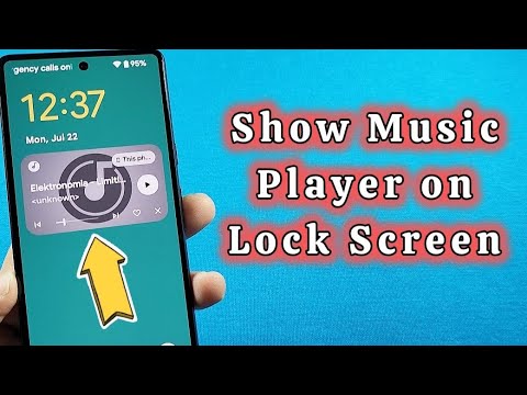 Show music player on lock screen Pixel Android phone