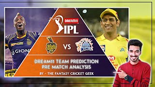Dream11 IPL: CSK vs KKR Dream11 Team, Dream11 Prediction & analysis (EP:49) #Dream11 #CSKvKKR
