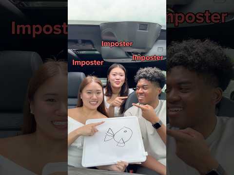 Draw the imposter challenge👀 #funny #funnyvideo #comedy #trend #game #sister #sisters #fun