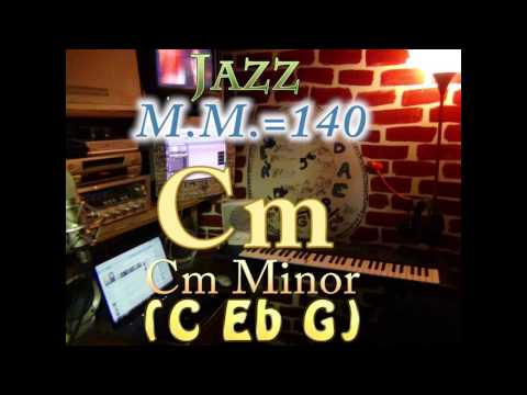 Cm Minor (C Eb G) - Jazz - M.M.=140 - One Chord Backing Track