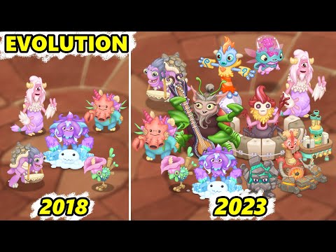 Celestial Island Evolution - Update 1-9 Full Songs | My Singing Monsters