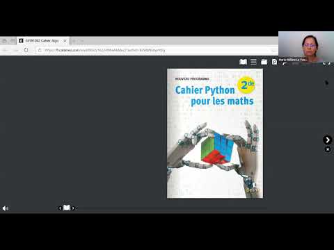 Présentation du Cahier Python pour les Maths en 2de