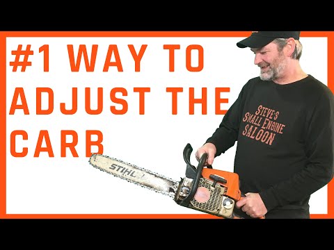 CORRECT WAY To Adjust Or Tune The Carburetor On A Chainsaw (Step-by-Step)