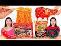 SPICY VS SWEET VS SOUR FOOD CHALLENGE || Fire Spicy Noodles! TikTok Food Tricks By 123 GO! CHALLENGE
