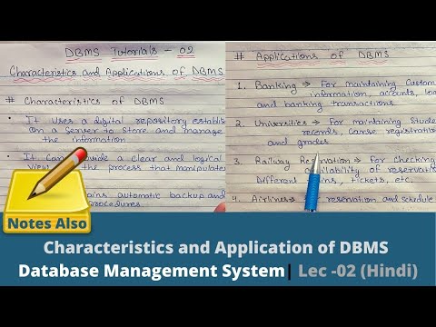 Introduction of DBMS Database Management System Lec 01 Hindi