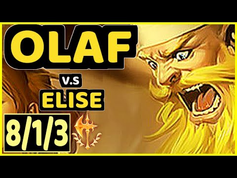 GILIUS (OLAF) vs ELISE - 8/1/3 KDA JUNGLE CHALLENGER GAMEPLAY - EUW