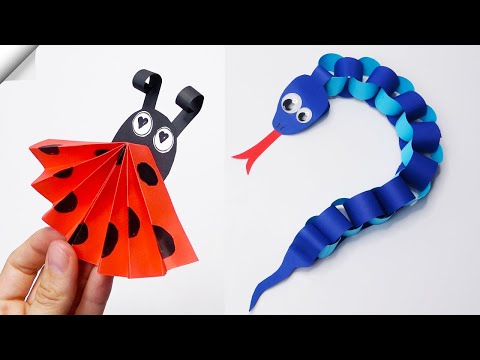6 DIY paper crafts Moving paper TOYS Easy paper crafts