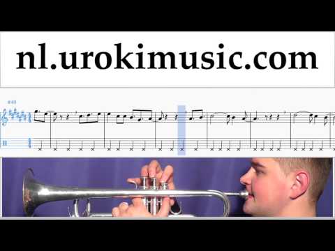 Trompet Leren Spelen David Guetta, Justin Bieber - 2U Tablatura Deel#2 um-i799