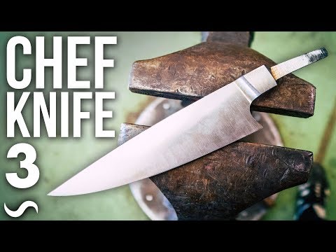 MAKING A CHEF'S KNIFE!!! PART 3