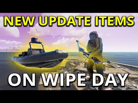 New Update Items On Wipe Day. Compound Bow Can Be OP - Rust Solo Survival Gameplay