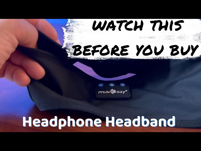 Vídeo relacionado con MUSICOZY Auriculares para Dormir, Diadema con Bluetooth 5.4 para Dormir y Hacer Deporte con Altavoces Finos, Regalo tecnológico para Hombres, Mujeres, Adolescentes, Yoga, relajación y Viajes