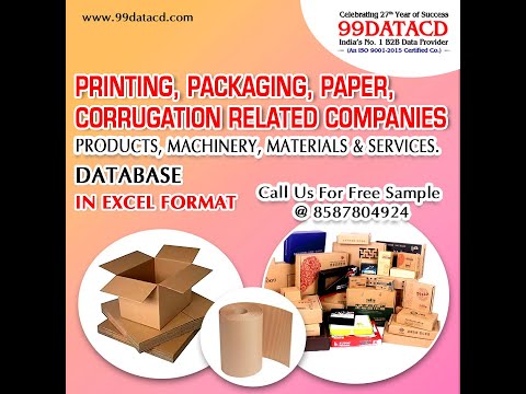Indian printing, packaging & paper industry database
