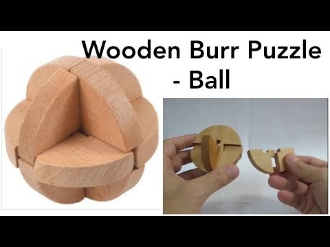 Burr Puzzle 3D Wooden Ball