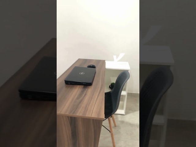 Mesa Escrivaninha Urban Ii Ipê/Branco - Artany Móveis