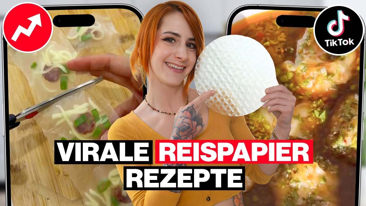 Ich teste virale REISPAPIER Rezepte 2026 von TikTok 😍