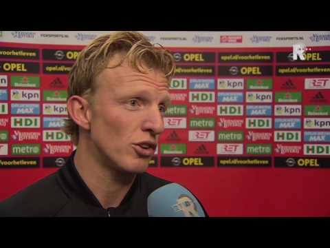 Dirk Kuyt na afloop van Feyenoord - PEC Zwolle