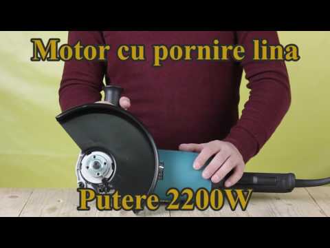 Makita Kampinis šlifuoklis GA9060R 230mm video