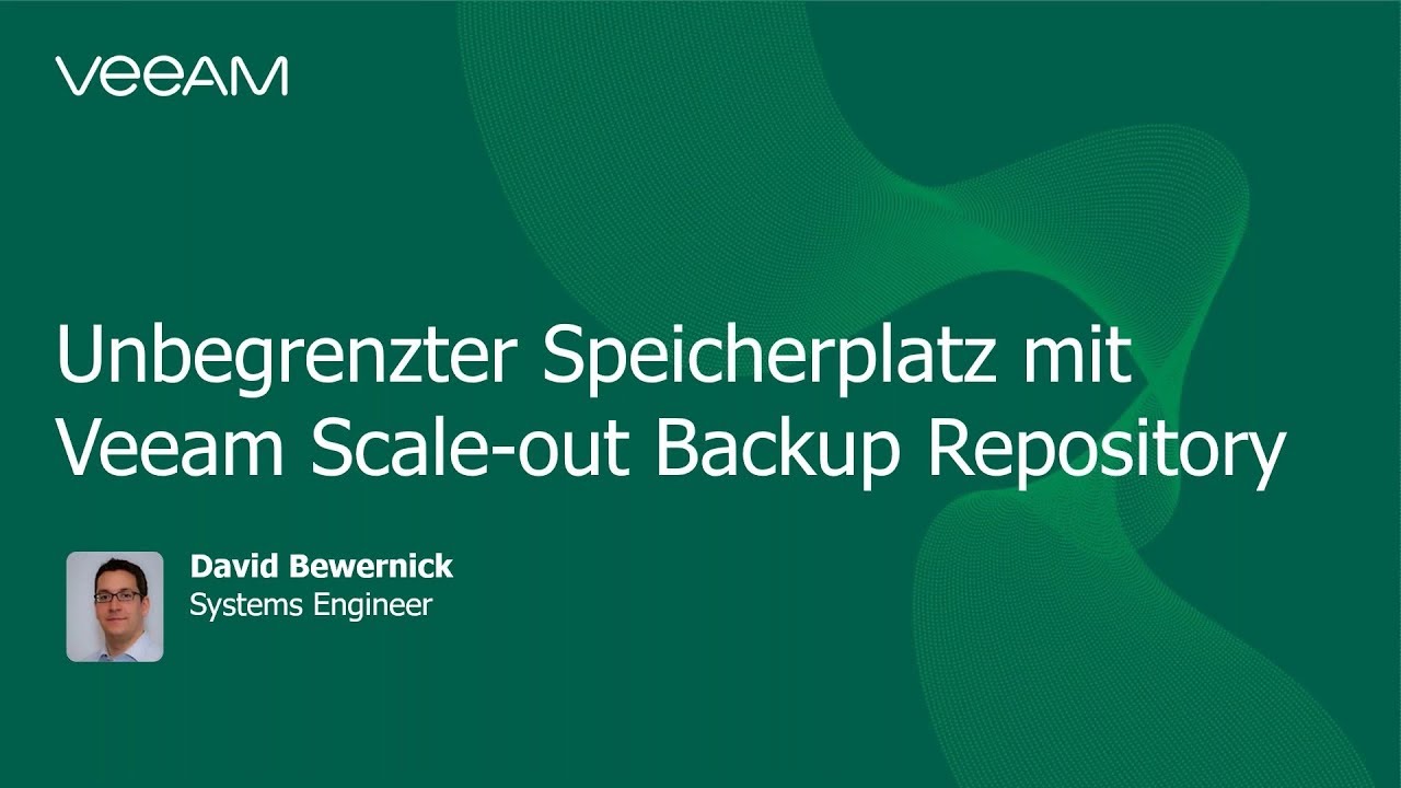 Veeam Scale-out Backup Repository und Veeam Cloud Tier video