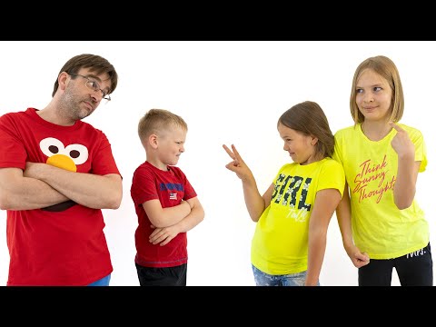 Amelia & Avelina versus Akim & Dad - Funny Boys vs Girls challenge