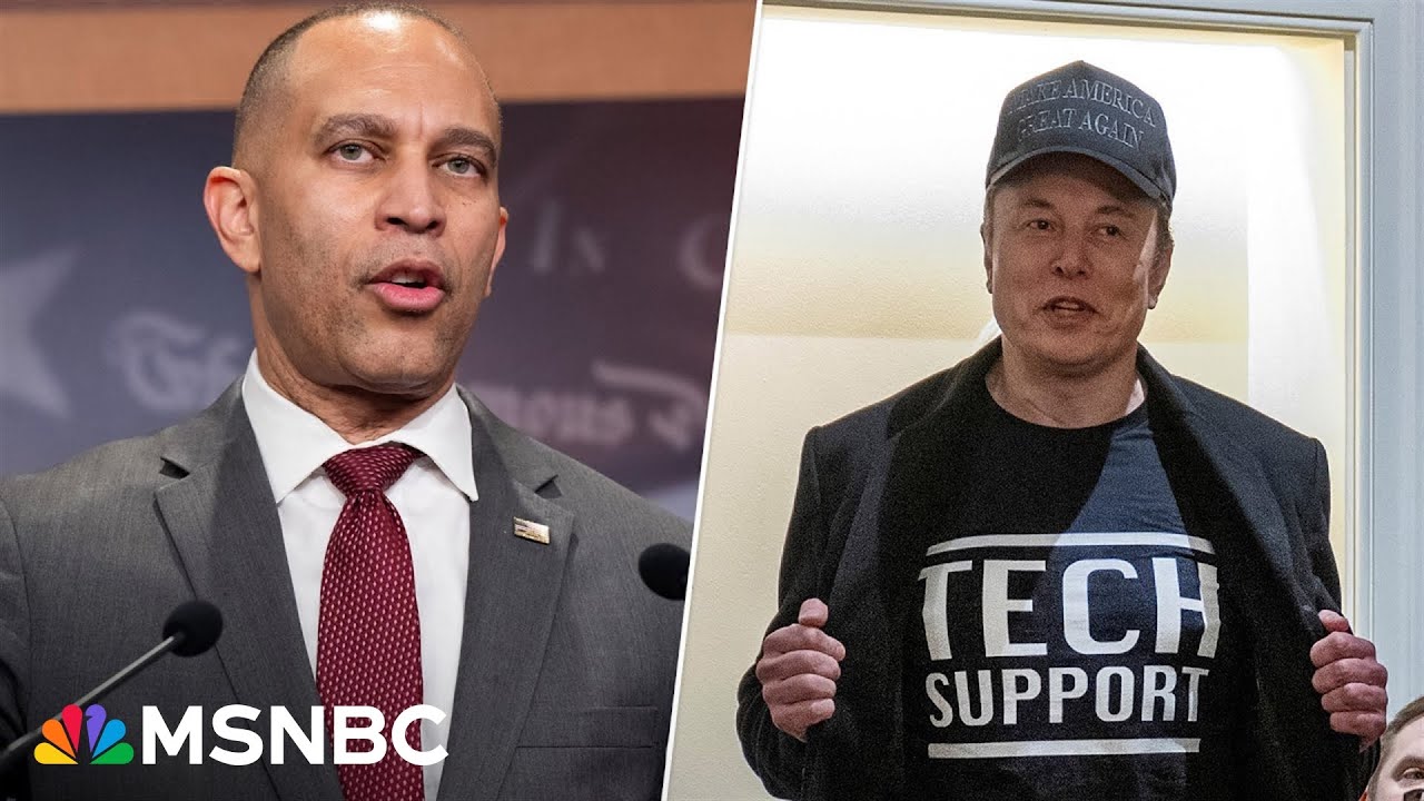 LIVE: Hakeem Jeffries holds press conference amid Trump’s first Cabinet meeting with Elon Musk