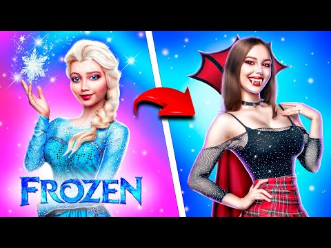 Von Elsa zum beliebten Vampir! Frozen Extreme Makeover!