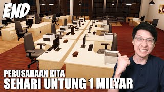 Sehari Untung 1 MILYARR!! Perusahaan Kita BERJAYA!! - Office Simulator Indonesia - Part 3 - END