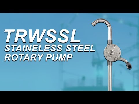 TERA PUMP TRWSSL - Stainless Steel Rotary Hand Operated Manual Drum Barrel Pump