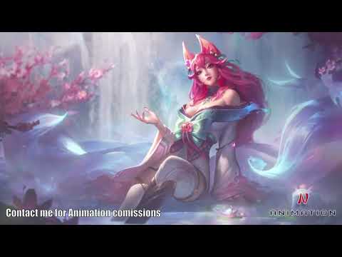 Spirit Blossom Ahri Animated login screen