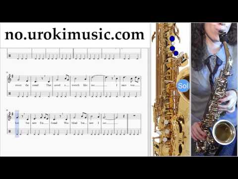 Lær å Spille Saksofon (Tenor) Amazing - Grace Melodi Trening Del#2 um-b935